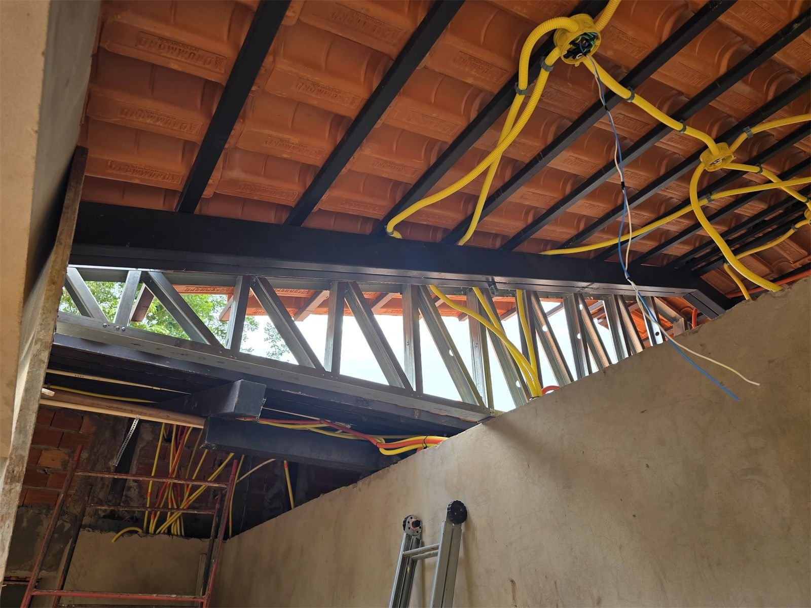Residência em construção com sistema de light steel frame